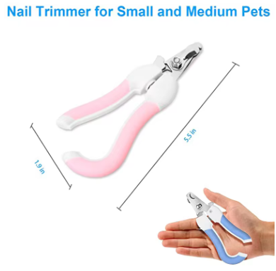 Professional Pet Nail Clipper Stainless Steel Dog Cat Nail Trimmer Labor-Saving Nail Clipper Convenient Dog Grooming Supplies